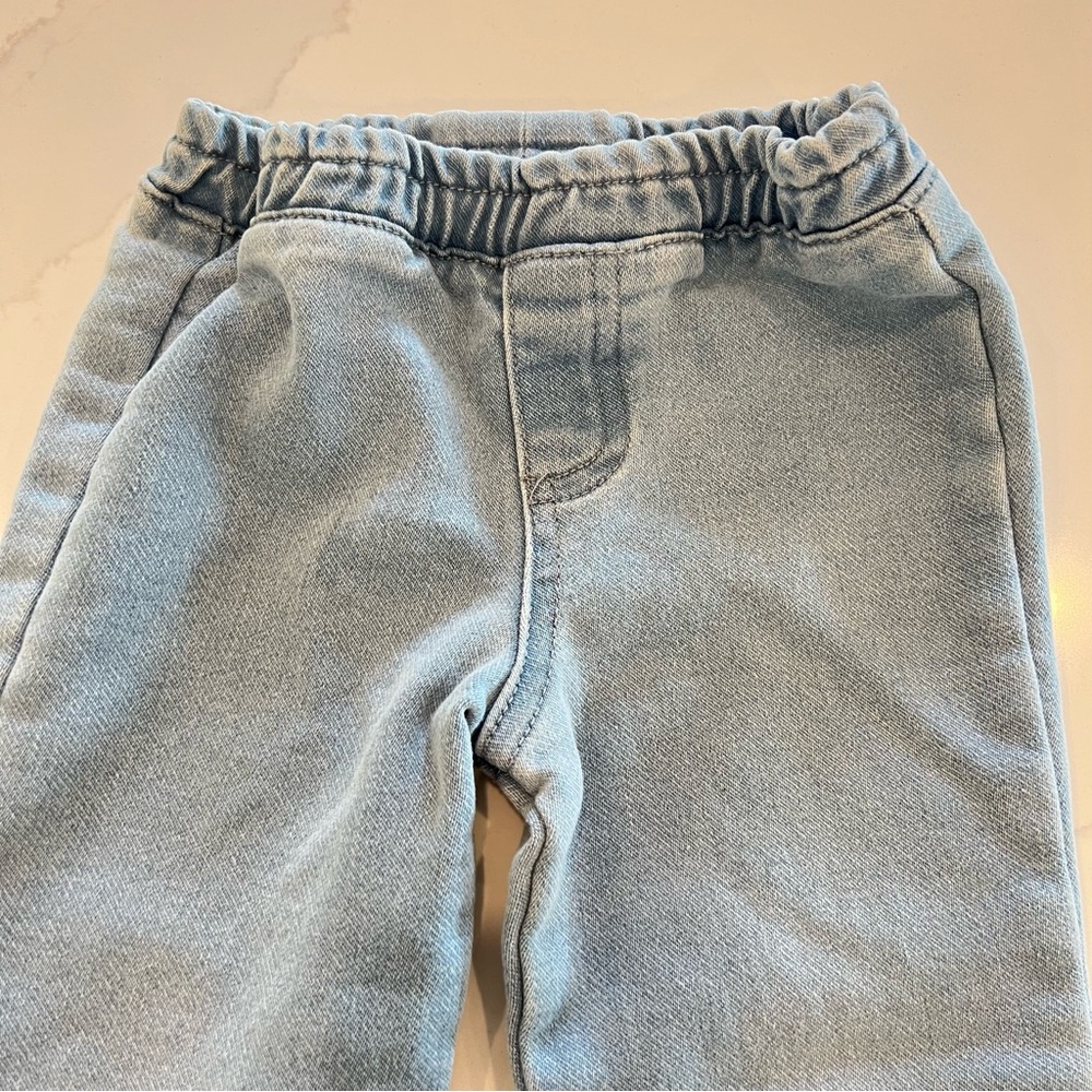 Flared Kids Toddler Jeans with Star &‎ Sunglasses Patches 3T - Picture 3 of 8